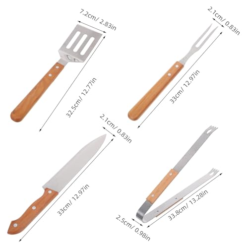 Set de herramientas para BBQ de acero inoxidable con bolsa miniatura 2