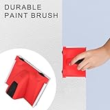 elthmpr Paint Edger Tool - Cutting in Tools for Painting with 4 Replacement Pads, Paint Pad Applicator Decorating Tools for Wall Ceiling Corner and Edges - Image 5