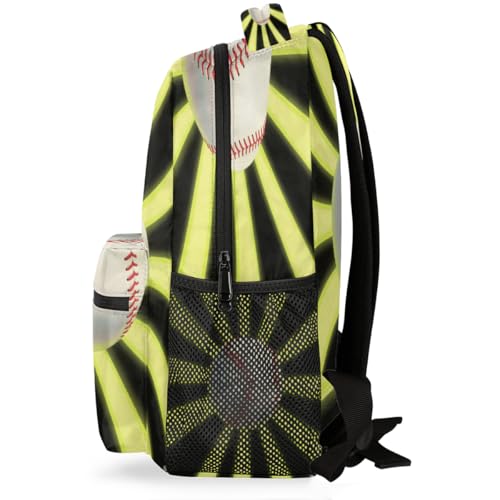 Mochila escolar amarilla para laptop 15.6 pulgadas ligera de viaje 3
