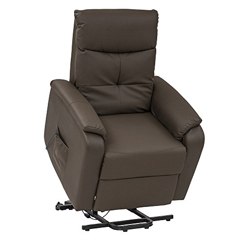 Cribel Etos Poltrona, finta pelle, Marrone