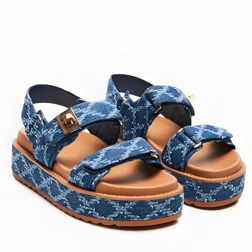 UBWDU Raffia Platform Espadrille Sandals for Women Open Toe Slingback Wedge Sandals4