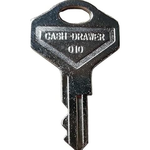 M-S Cash Drawer Key for Drawers with 010R or 010L Locks - Fits Many POS Registers, Cash Drawer Keys Cover