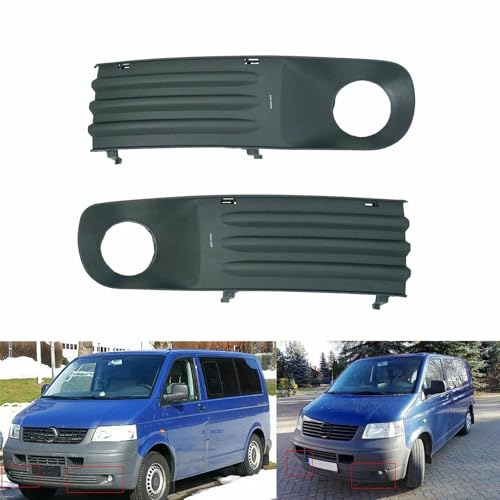 Cache phare antibrouillard VW Transporter Multivan T5 de 2003 à 2010 paire de grilles