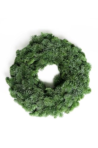 Adventskranz - Tannenkranz echt - Tellerkranz Nobilis - einseitig...