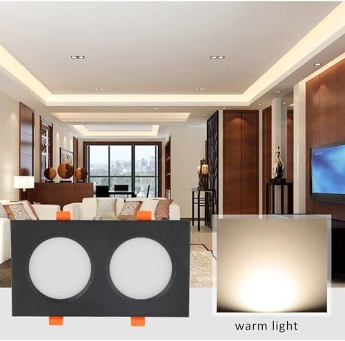 Foco empotrable LED cuadrado para iluminar cocinas y estudios con luz 6000K 6