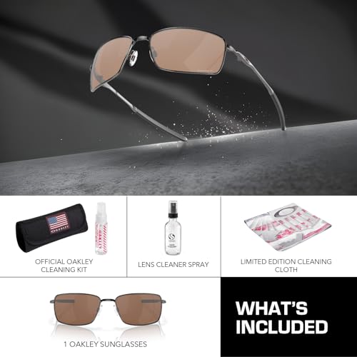 Oakley OO4075 SQUAREWIRE - Polarized/Non-Polarized - Rectangle Sunglasses with Official Eyewear Kit Bundle3