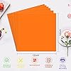 Prime Vinyl Glossy Orange Permanent Vinyl, 7 Pack 12" x 12" Sheets & Transfer Tape for Cricut, Home Decor & DIY Projects #1