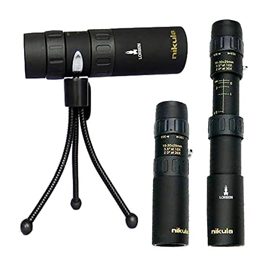 Monóculo Luneta 10-30x25 Profissional Tático Telescópio GT423 - Lorben