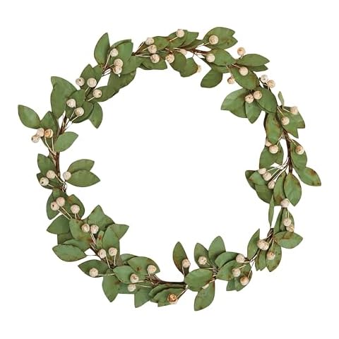 Creative Co-Op 17-Inch Leaf and Berry Wreath Cover