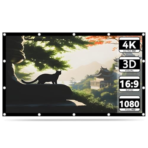 Pantalla de proyección plegable 120 pulgadas 4K HD 16:9 miniatura 1