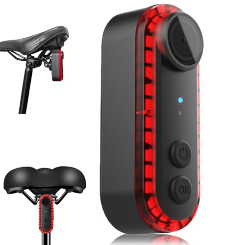 Bike Rear View Camera, DV Camera Taillight, 1080P 150° | Rechargeable | 3500mAh Battery Up to 8 Hour Runtime | IPX6 Water proof Safety Bike Rear Light