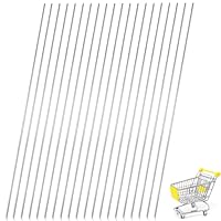 20 Stück Edelstahlstäbe, 2 x 300mm 304 Edelstahl Metallstange, Stahlstange, Edelstahl Stange, Rundstahl für DIY-Handwerk Modellflugzeug Modellschiff Modellauto
