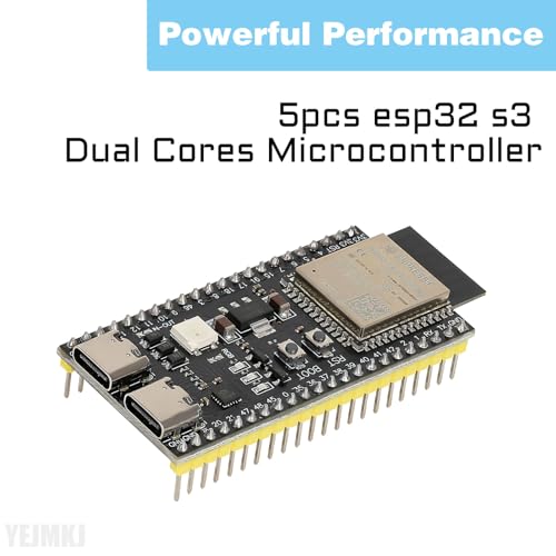 Image of 5pcs ESP32 S3 Development Board ESP32-S3-DevKitC-1-N16R8 | ESP32-S3-WROOM-1 WiFi and Bluetooth MCU Module Dual Type-C Core Microcontroller Processor Integrated Wi-Fi and BLE Functions