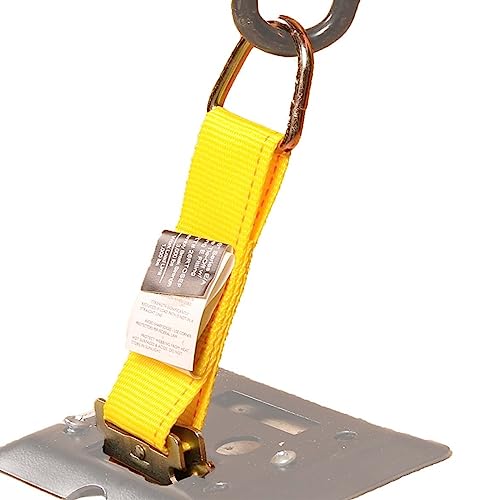 E Track Accessories Tiedown Kit - (4) 2"X16" Ratchet Straps, (8) Tieoffs, (6) O Rings, (1) Etrack Cargo Bag. Ideal Tiedown Accessories Bundle For Trucks, Rvs, Bikes, Trailers, Boats - Dc Cargo Mall #TOP3