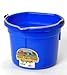 Inc Flat Back Plastic Bucket- Blue 8 Quart - P8FBBLUE
