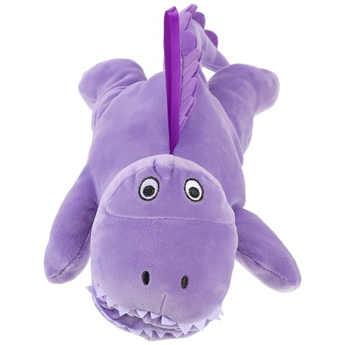 Kisangel de Biberón para Ñiño de Peluche de Cocodrilo Funda para Biberón Reutilizable y Lavable Color Lila Claro Funda Aislante para Proteger contra Golpes y Caídas Accesorio Adecuado
