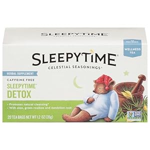 Celestial Seasonings Sleepytime Wellness Detox Tea, Caffeine Free, 20 Tea Bags Box