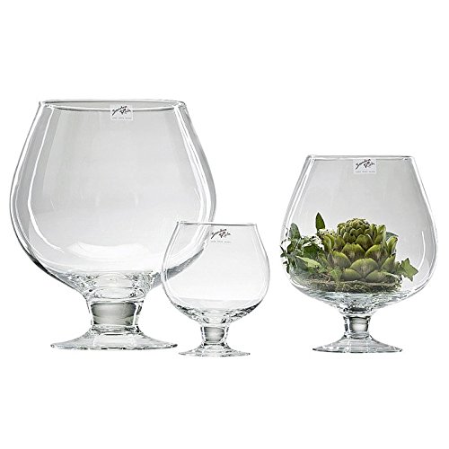 Preisvergleich Produktbild Kugelvase auf Fuß 23cm