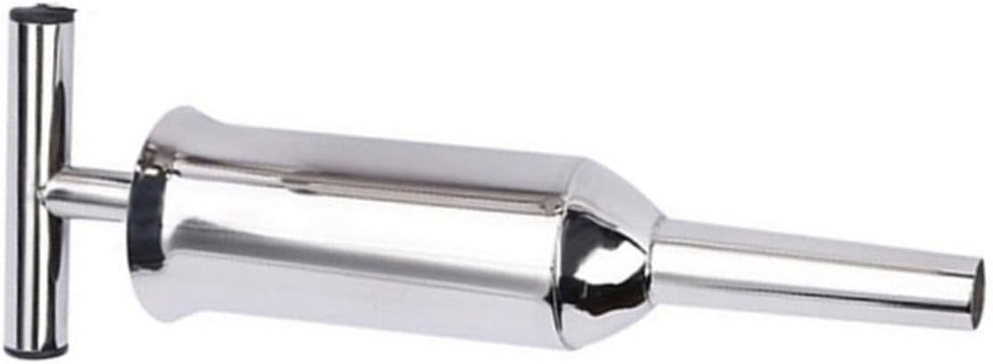 Heavy Duty Stainless Steel Sausage Stuffer Kit Large Sausage Tube Filling Tool with Steel Nozzles Easy to Clean Suitable for Ground Beef Pork Turkey Venison