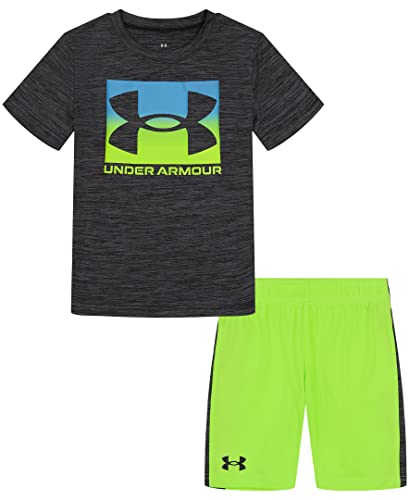 T-shirt Under Armour homme manche courte short ensemble sport gris 4 US