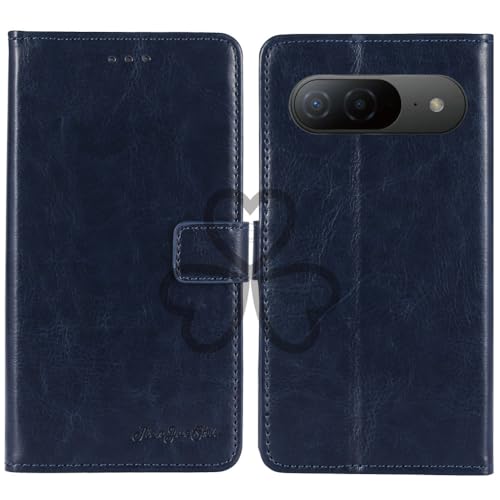 TienJueShi Dark Blue Book Stand Retro Flip Leather Protector Phone Wallet Gel Cover Etui TPU Silicone Case For DOOGEE B10 6.63 i