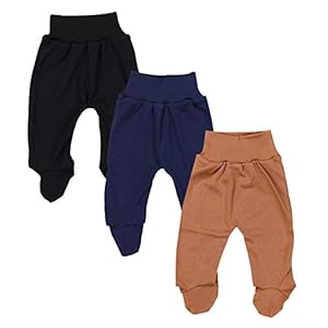 TupTam Jongens Babybroeken met Voetjes Pakje van 3