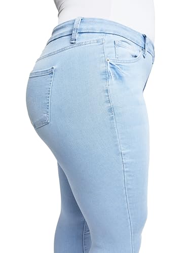 YMI Women's Plus Size Sustainable Curvy Fit Skinny Jeans3