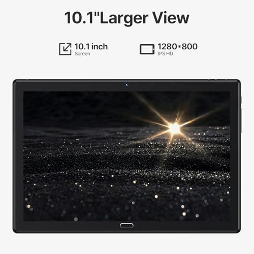 Image of ANTEMPER 10.1 Inch-Android Tablet 1280 * 800 IPS 1TB Expandion WiFi 18MP Dual Camera Octa-core Processor.GPS.Tablets-Black with Keyboard,Mouse,Protective Film,Case