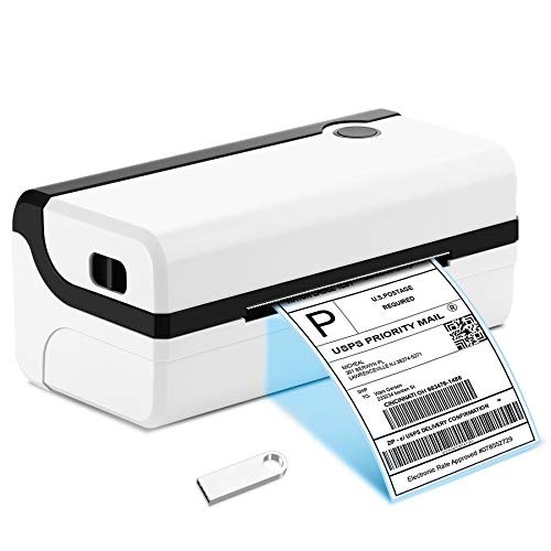 40% Off Discount Shipping Label Printer 4x6 for Mac & Windows, Commercial Direct Thermal Barcode Label Printer for Shipping Packages, One Click Setup High-Speed Desktop Printer for Amazon,Ebay,USPS,Shopify,Paypal, etc
