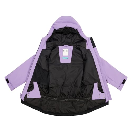 Image of Roxy Girls' Heavyweight Ski Snow Hooded Jacket, Insulated & Waterproof