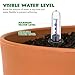 Veemoon 4pcs Water Level Indicators for Potted Plants Durable Water Gauge Shortage Reminder for Gardening Easy to Use Plant Moisture Indicators