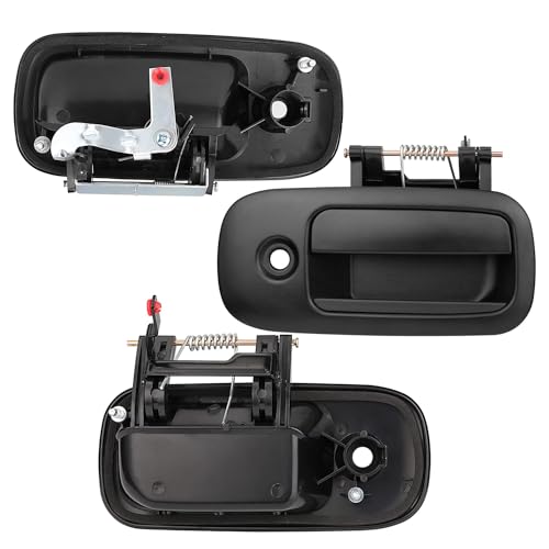 Image of 3Pcs Exterior Door Handles for 1996-2009 Chevy Express,GMC Savana 1500 2500 3500 4500 Van, for Front Left & Right & Rear Right Sliding Side Door, Replaces 83373 10359094 79320 10359093 79321 25866275
