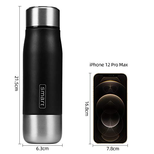 flintronic Taza de Viaje, Termo Taza 360ML/12OZ Travel Mug, Frasco de Vacío de Acero Inoxidable, Pantalla LED Táctil… - Imagen 4