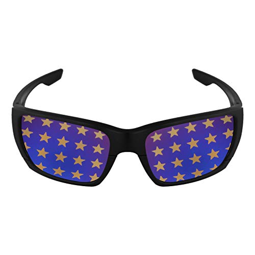 Image of Mryok Polarized Replacement Lenses for Oakley Style Switch OO9194 - Golden Stars