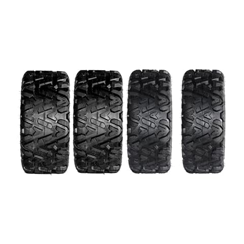 Autoforever Set of 4 ATV UTV Tires 26x9-14 Front & 26x11-14 Rear 6 PR Sport All Terrain Tubeless Tires 26x9x14 26x11x14 Cover