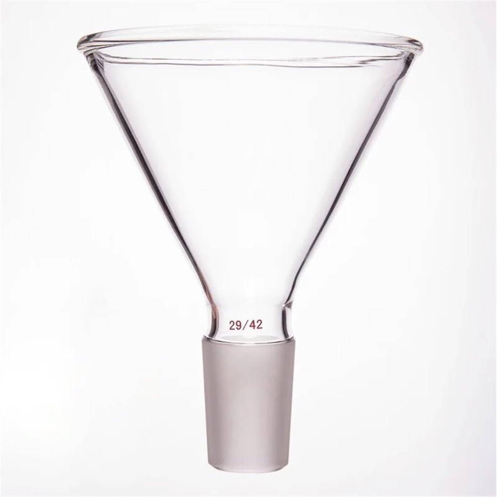Attrezzature e forniture di laboratorio Imbuto triangolare Φ50mm Φ75mm Φ100mm 19/22 24/40 29/42 di addizione in vetro borosilicato F18