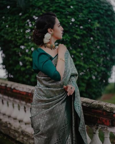 Image of Avantika Fashion Women's Kanjivaram Soft Silk Saree With Blouse Piece