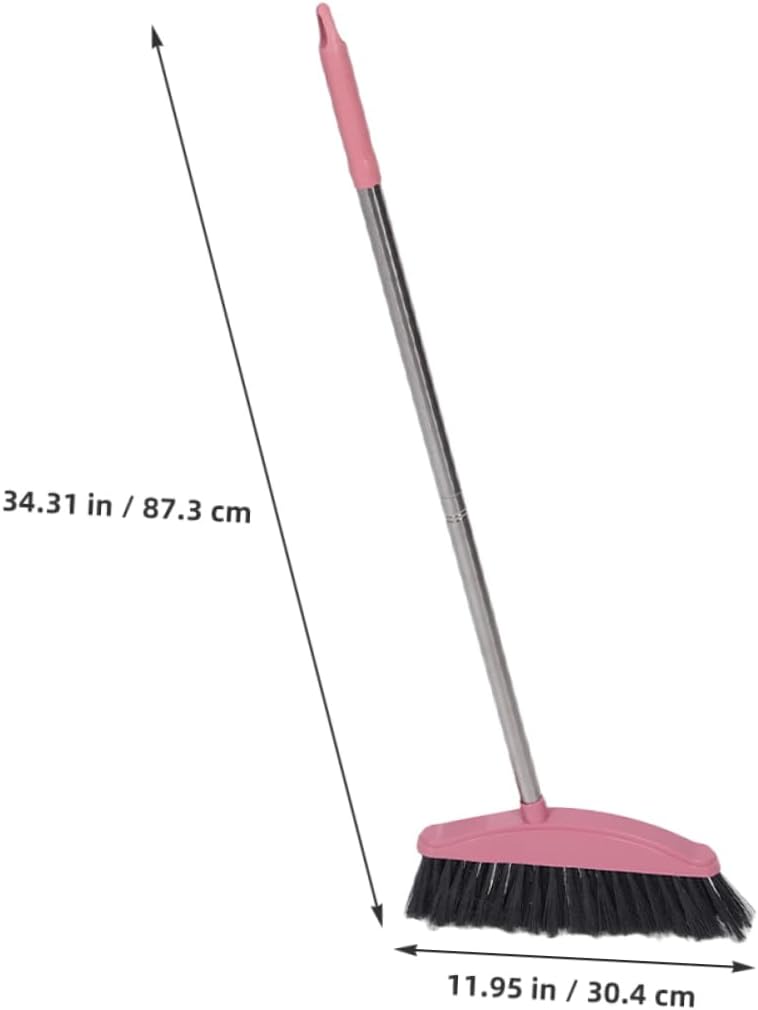 SOLUSTRE 2pcs Heavy Duty Broom Handle Broom for Home Cleaning Standing Dustpan Included Easy to Store