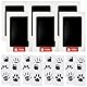 6 pcs Baby Abdruck set,Guador handabdruck fußabdruck baby abdruckset fussabdruck baby handabdruck Fussabdruck Set,für Baby Shower Familie Geschenk,Hund Pfotenabdruck-Set,Kommt mit 24 Kartenpapier