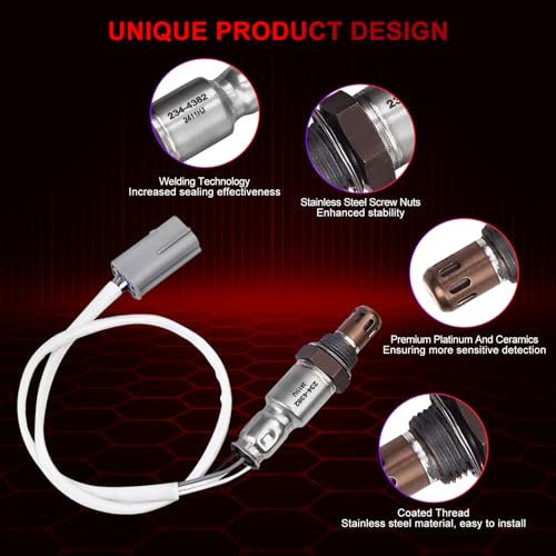 Pack de 2 sensores de oxígeno O2 para Nissan Altima Rogue miniatura 2