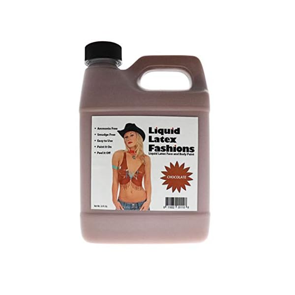 Liquid Latex Fashions Chocolate Latex Body Paint for Adults and Kids, Horror Body Makeup Paint, Ideal for Art, Schools…