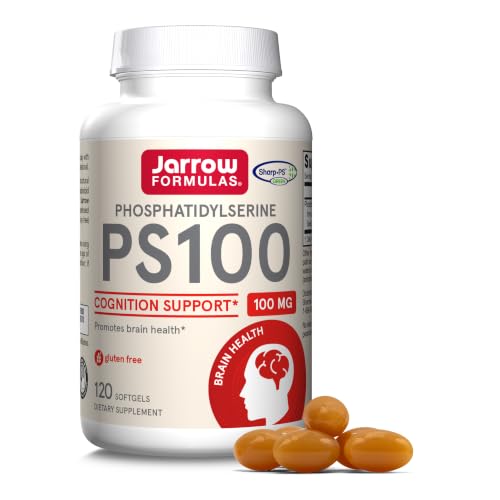 Jarrow PS100 Phosphatidylserine 100mg, Brain Health Supplement,120 Softgels - image 1