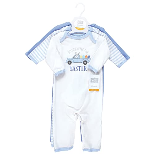 Image of Hudson Baby Baby Cotton Union Suit, 3 Pack