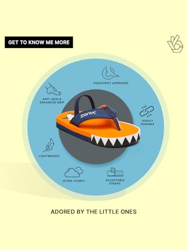 Image of ONYC Shark V Shape Sliders for Kids, Unisex