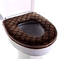 hokojix Toilet Seat Pad Soft Toilet Seat Cushion Toilet Seat Warmer Washable Toilet Seat Mat with Zipper Closure