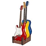 Wenceda 3 Holders Wooden Guitar Stand,Freestanding Multiple Guitar Rack for Home,Space-Saving Floor Guitar Rack