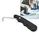 Joyzan Skate Spitzenspanner, Schlittschuh Spitzenspanner Sportdraht Schnürspanner Falten Schlittschuhe Spitze Abzieher Werkzeug Eishockey Eislaufschuh Straffer Tragbarer Haken Schwarz Sport Klapp