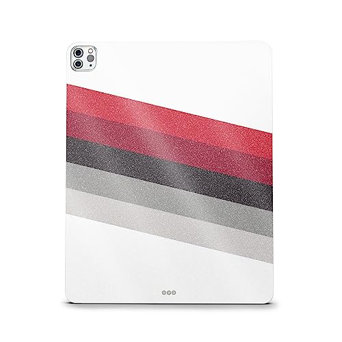 Image of MightySkins Carbon Fiber Skin Compatible with Apple iPad Pro 12.9 inch M2 6th Gen (2022) Full Wrap Kit - Slant Stripes | Protective, Durable Textured Carbon Fiber Finish | Easy to Apply | Made in The USA