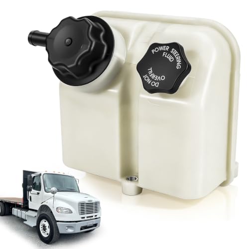 Aumtoni A14-17924-000 Power Steering Reservoir with Filter Cap and Reservoir Cap, Compatible with Freightliner Cascadia 2014-2021, M2 106 2013-2020 and 2022, Power Steering Tank Replaces A1417924000