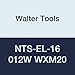 Walter Tools NTS-EL-16 012W WXM20 Carbide NTS Threading Inserts, External Thread, Full Profile, Whitworth (Pack of 10)